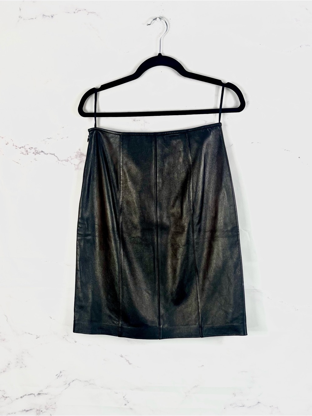 ANN TAYLOR 100% Leather Pencil Skirt